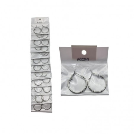 PEND.AROS 2CM ACERO 12/P NS