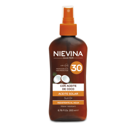 NIEVINA ACEITE COCO BRONC. F30 200ML 198030