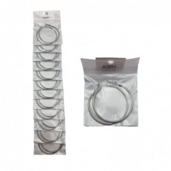 PEND.AROS 4CM ACERO. 12/P NS