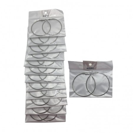 PEND.AROS 5CM ACERO 12/P NS