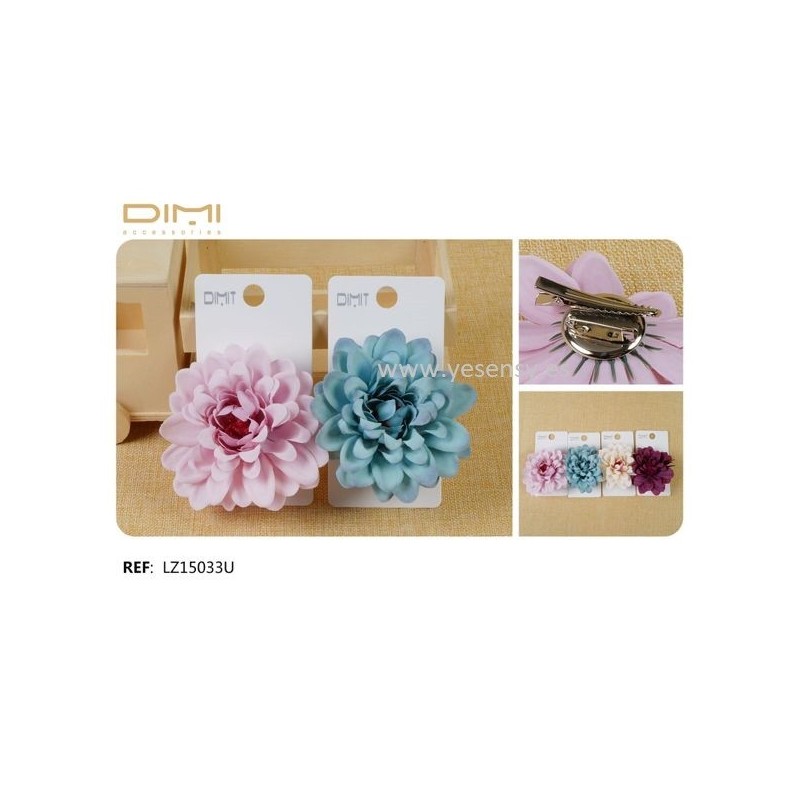 FLOR C/PINZA Y BROCHE 12/U LZ15033U