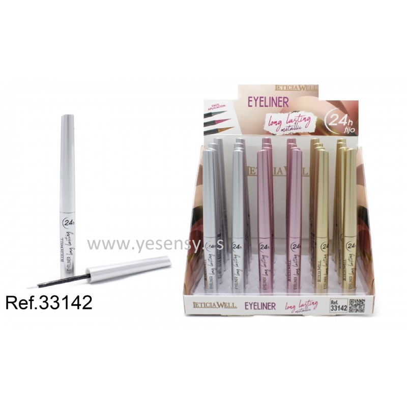 EYELINER LONG LAS.METALLIC 24H 24/U 33142