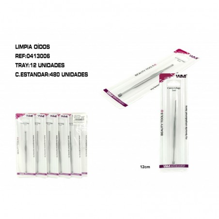 LIMPIADOR DE OIDOS ACERO 12/U