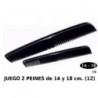 JGO.2 PEINES NEGR 14 Y 18CM 12/U 19 HERV