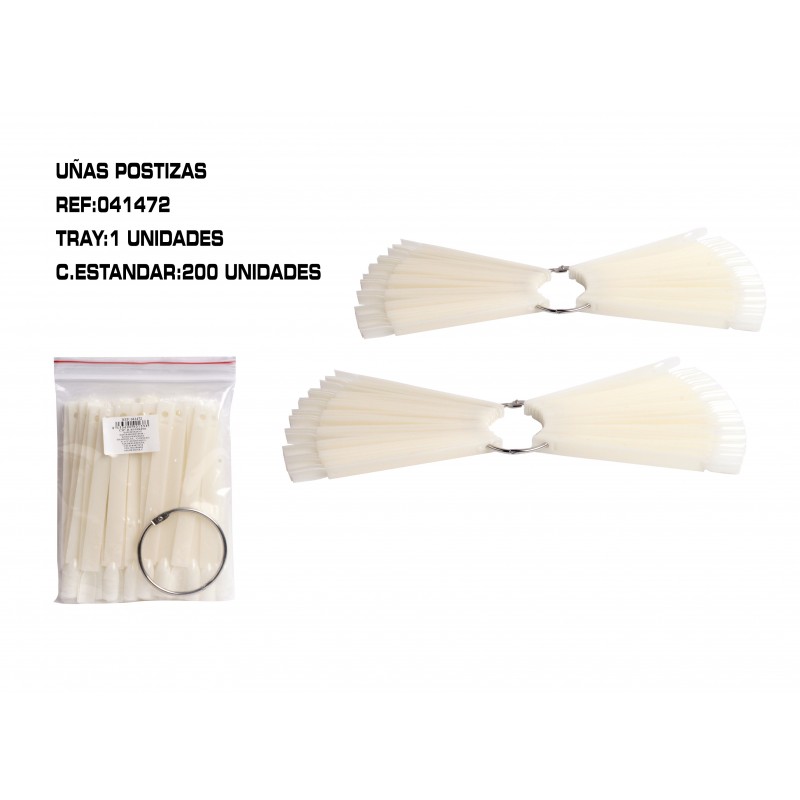 EXIBIDOR DE UÑAS 50 COLORES 1/BOLSA