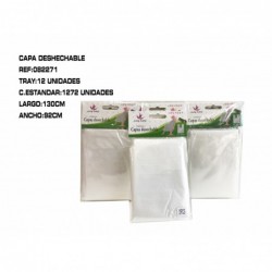 CAPA DESECHABLE 12/U