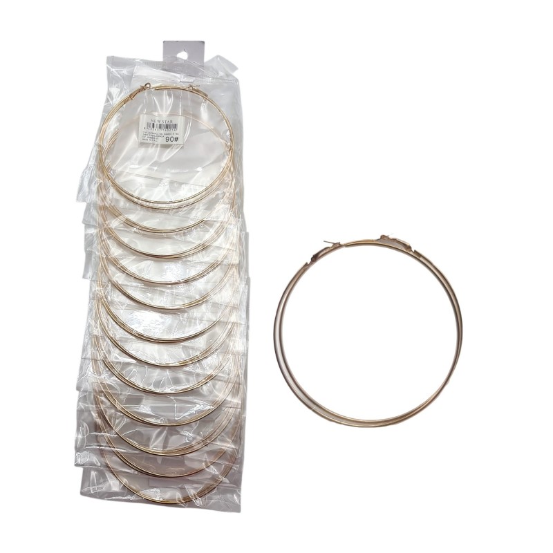 PENDIENTE AROS 9CM 12/P NS