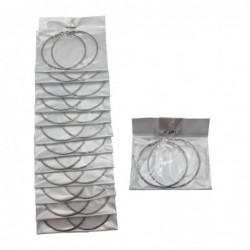 PEND.AROS 6CM ACERO 12/P NS