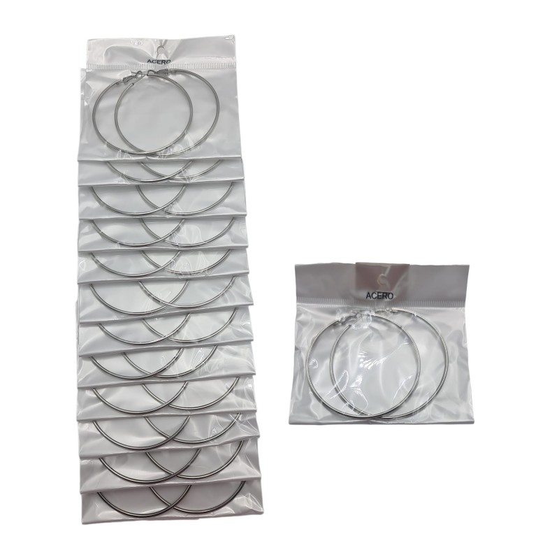 PEND.AROS 6CM ACERO 12/P NS