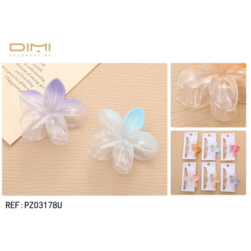 PINZA DE PELO FLOR 12/U PZ03178U