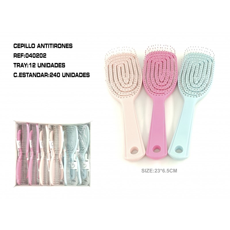 CEPILLO ANTIENREDOS 23*6.5CM 12/U