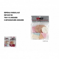 JGO.10 ESPONJAS MAQUILLAR 12/U