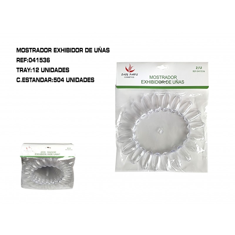PACK 2/U MUESTRAS DE UÑA INCOLOR 12/U
