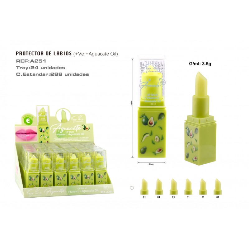 PROTECTOR LABIAL AGUACATE 24U