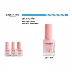 LACA DE UÑAS ROSA CLARA 6/U