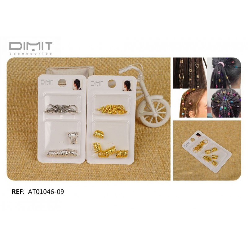 ANILLOS DECORAR PELO 12/U AT01046-09