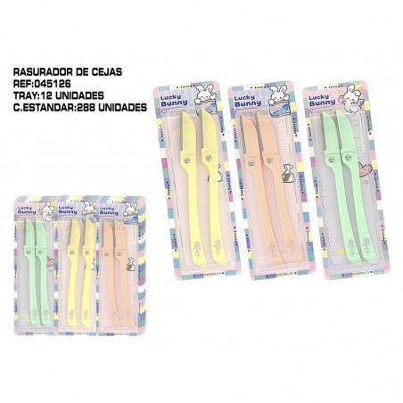 PACK 2 RASURADOR DE CEJAS 12/U