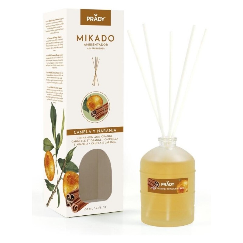 MIKADO AMB. CANELA Y NARANJA PRADY 100ML