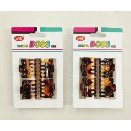 PINZA MINI 2.5CM MARRON 12/U 298925-4 N.B