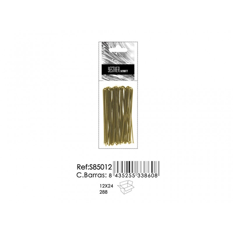 HORQUILLA MOÑO ORO 12/U