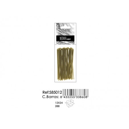 HORQUILLA MOÑO ORO 12/U