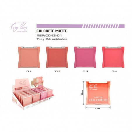 COLORETE MATTE 24/U