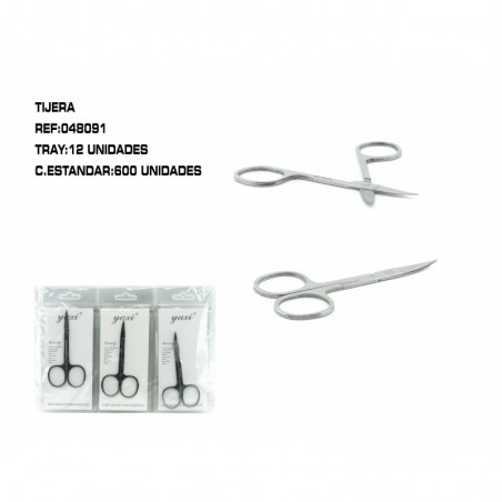 TIJERA RECTA ACERO 2.0 GROSOR 12/U