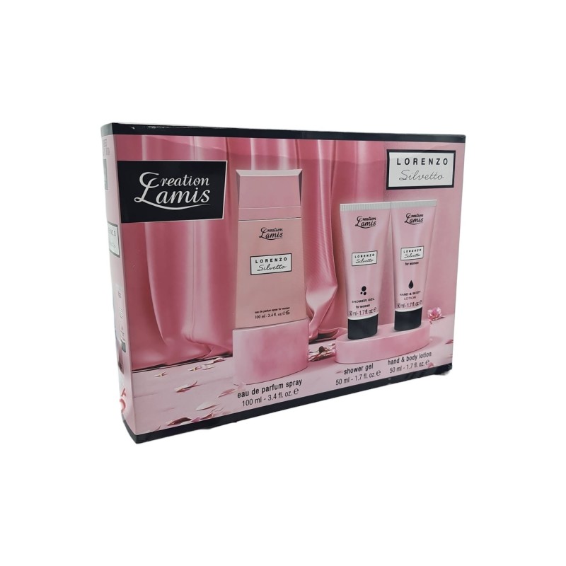 EST.LORENZO SILVETTO 3PZA EAU+GEL+LOCION