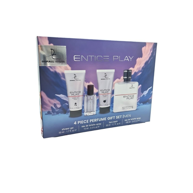 EST.ENTICE PLAY EAU 100ML+15ML+GEL+FACE WASH DORALL.