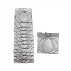 PEND.AROS 7CM ACERO. 12/P NS