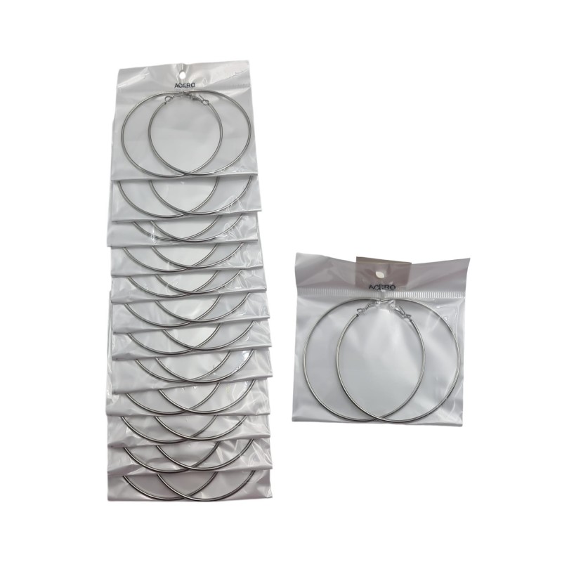 PEND.AROS 7CM ACERO. 12/P NS