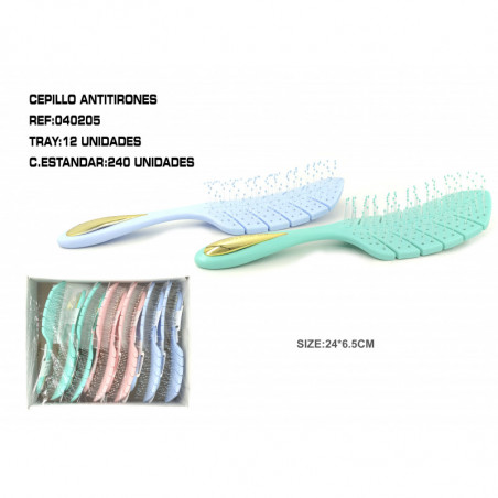CEPILLO ANTIENREDOS 24*6.5CM 12/U