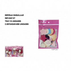 JGO.15 ESPONJAS MAQUILLAR 12/U