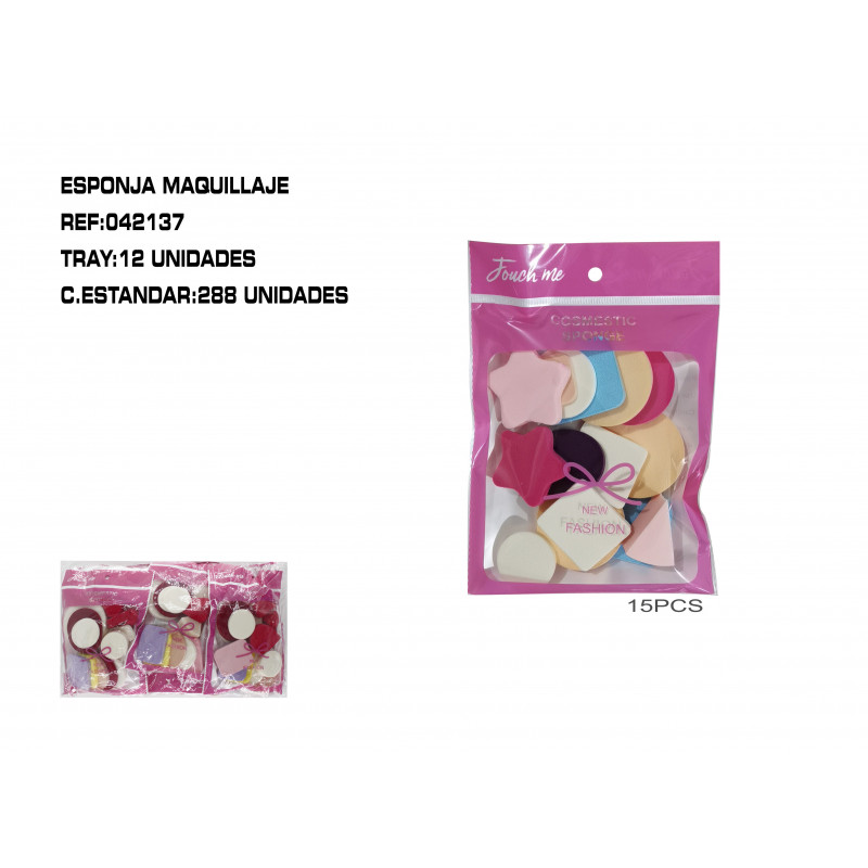 JGO.15 ESPONJAS MAQUILLAR 12/U