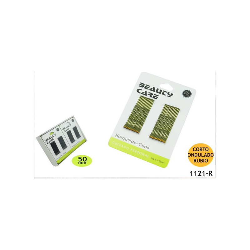 CLIP 5CM ONDULADO RUBIO 1121-R 24/U HER
