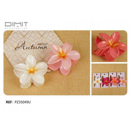 PINZA DE PELO FLOR 12/U PZ35049U