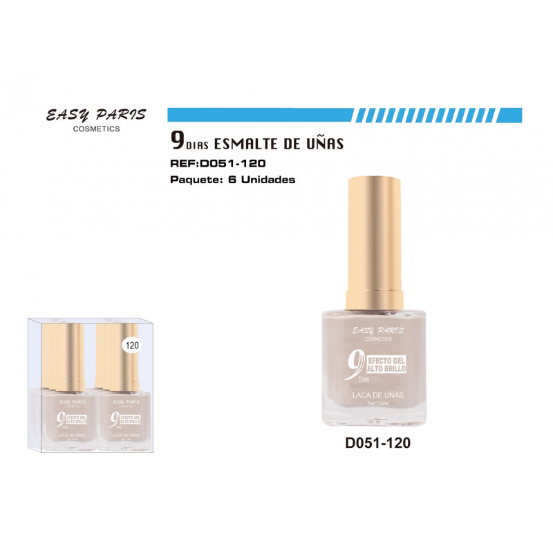 LACA DE UÑAS 9 DIAS BLANC GRIS 6/U