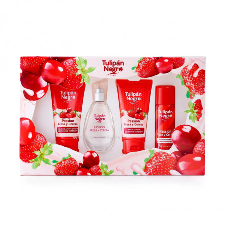 EST.TULIPAN NEGRO PASSION FRESA Y CEREZA