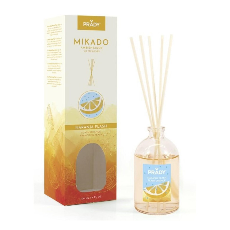 MIKADO AMB. NARANJA FLASH  100ML PRADY