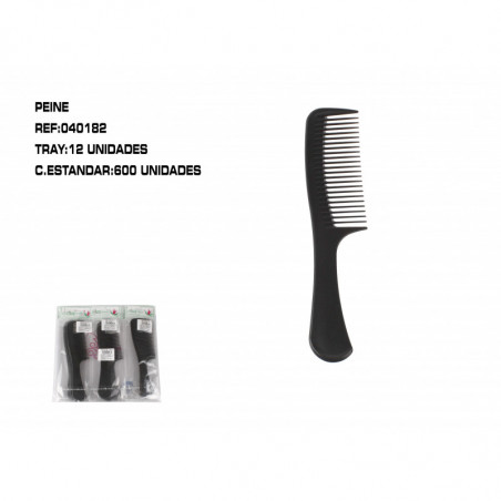 PEINE NGR C/MANGO 12/U