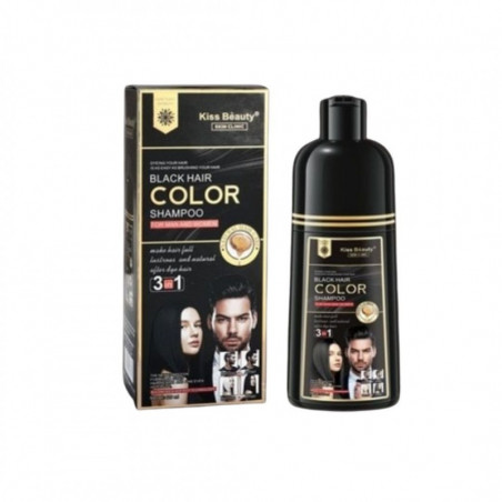 CHAMPU BLACK HAIR KISS BEAUTY 3 IN 1