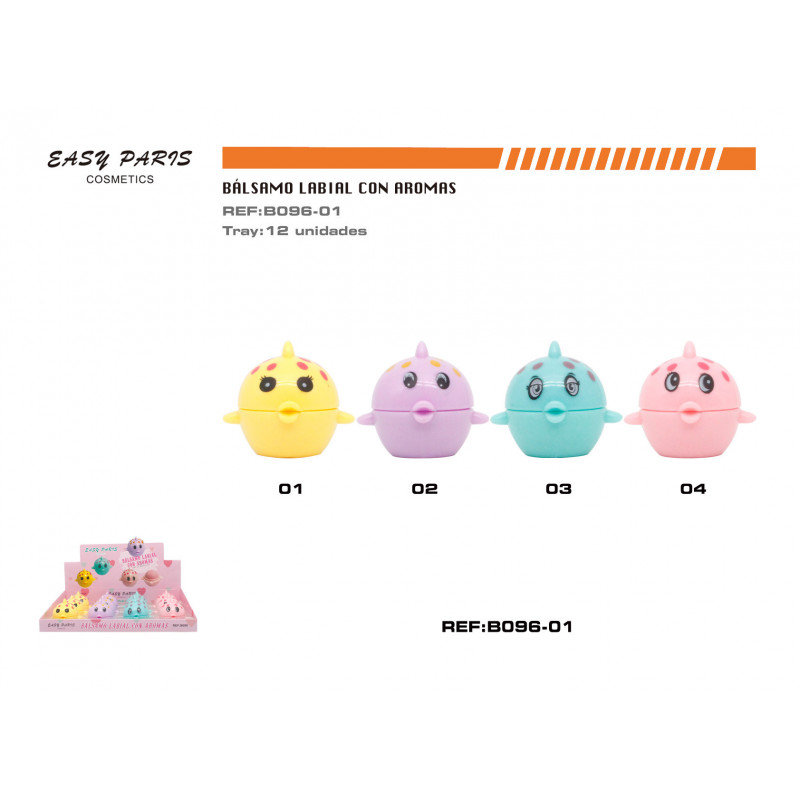 BALSAMO DE LABIOS PEZ C/AROMA 12/U
