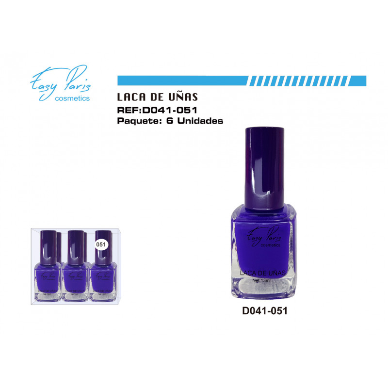 LACA DE UÑAS EASY PARIS 6/U