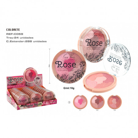 PALETA COLORETE FLOR 24/U