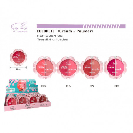 BLUSH CREMA+POLVO 24/U