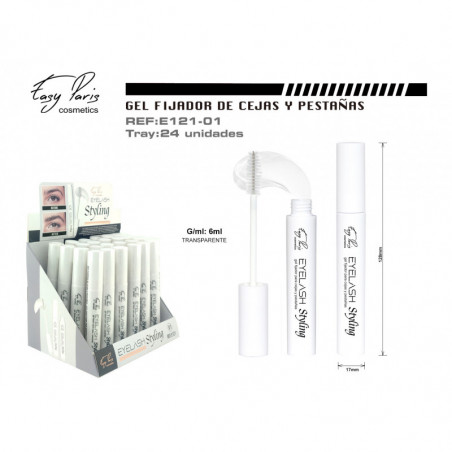 MASCARA GEL FIJADOR PESTAÑAS/CEJAS 24/U