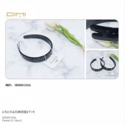 2U DIADEMAS NGR 2.5CM 12/P...