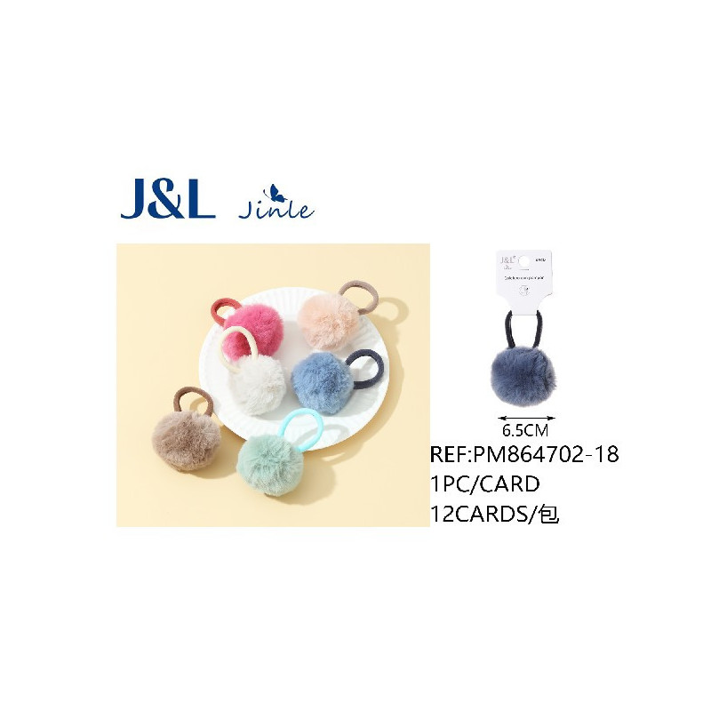 COLETERO POMPOM 6.5CM 12/U PM864702-18