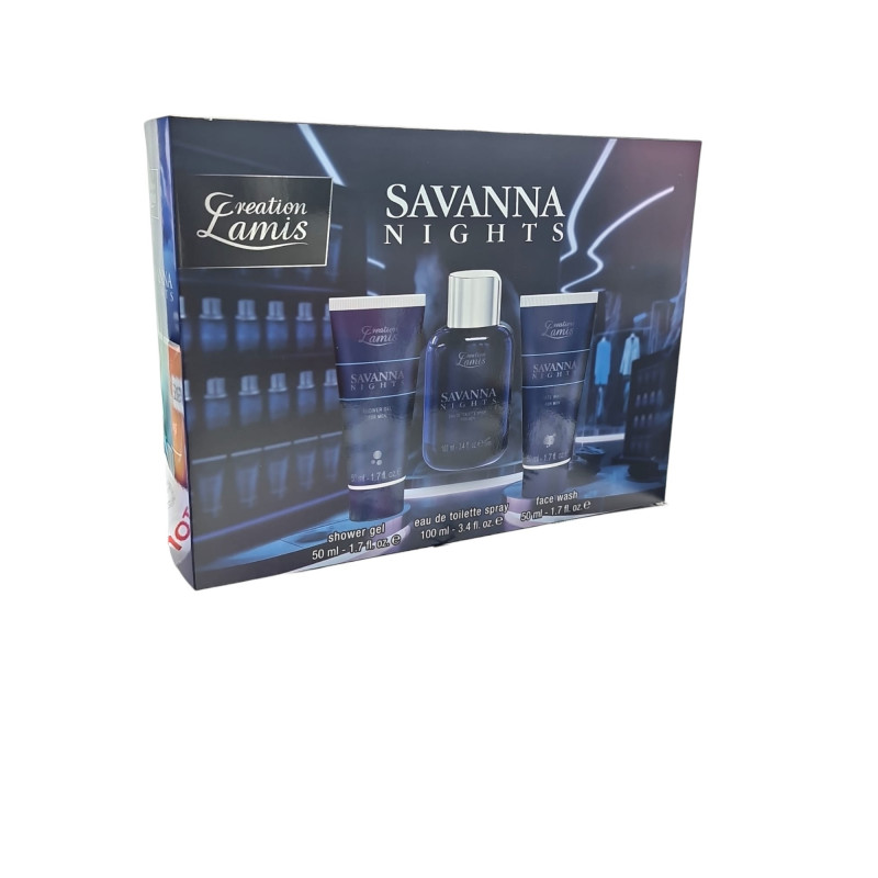 EST.SAVANNA NIGHTS 3PZA EAU+GEL+FACE WASH