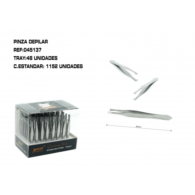 EXP. PINZA DEPILAR PLANA 48/U